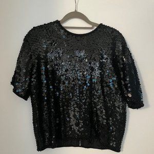 Vintage Darby Imports Hand Beaded Wool Shirt